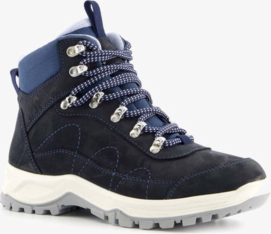 Kjelvik leren wandelschoenen categorie B Blauw Uitneembare zool