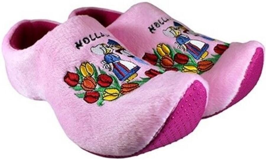 Klompsloffen roze boer boerin Maatkeuze - Foto 3