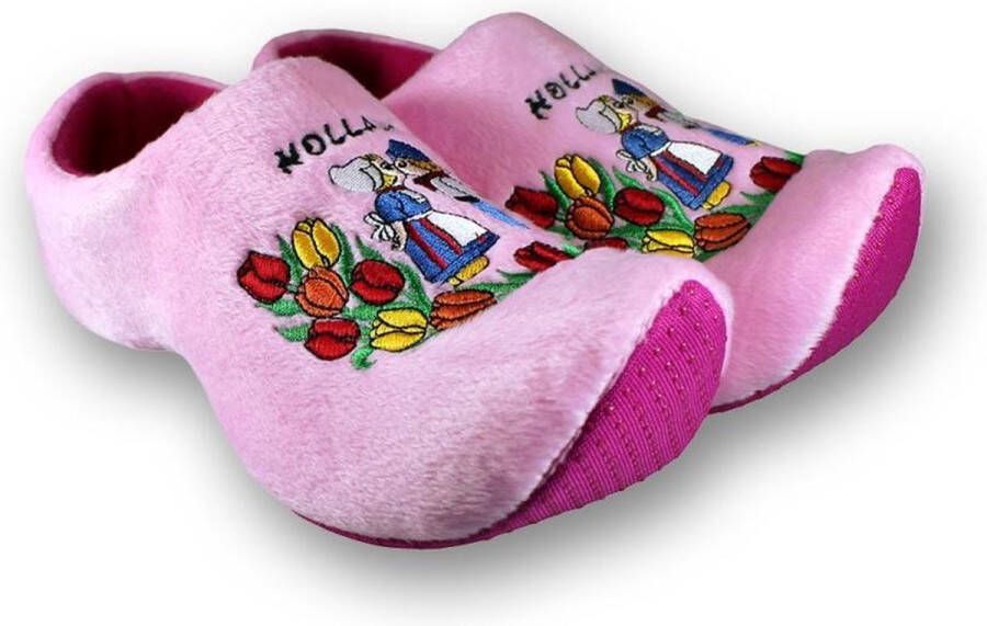 Klompsloffen roze boer boerin Maatkeuze - Foto 2