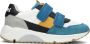 Koel4kids 30m004 Lage sneakers Leren Sneaker Jongens Blauw - Thumbnail 2