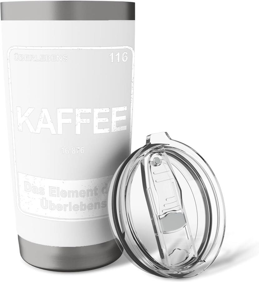 Koffiebeker met dubbele wand roestvrij staal