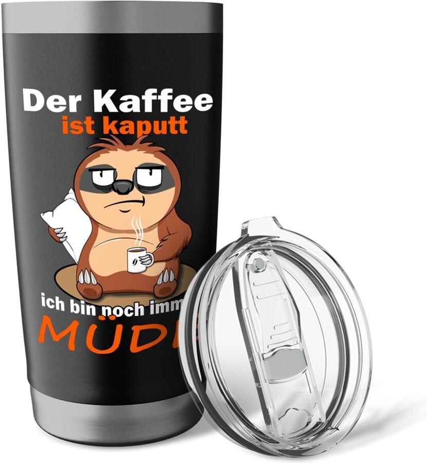 Koffiemok met grappige tekst