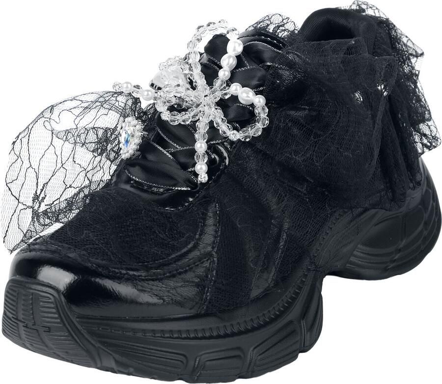Koi Kelpie Whimsical Terrain Trainers Black Dames Sneakers zwart