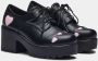 Koi Tennin Heart Shoes Hoge Hakken zwart-roze Polyurethaan - Thumbnail 2