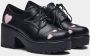 Koi Tennin Heart Shoes Hoge Hakken zwart-roze Polyurethaan - Thumbnail 2