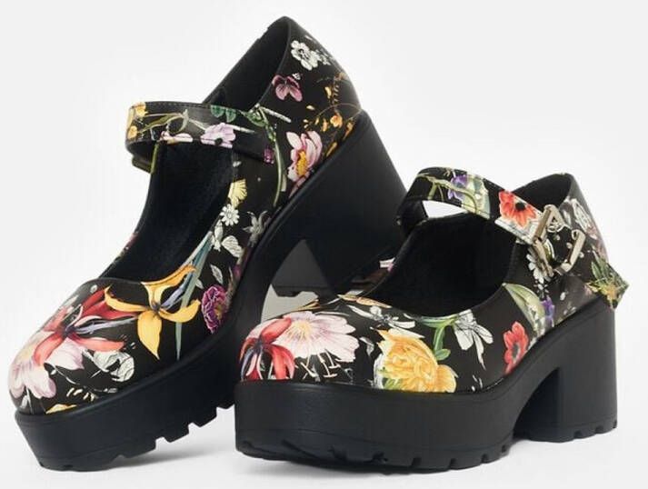 Koi Tira Mary Janes 'Floral Edition' Hoge Hakken meerkleurig Polyurethaan