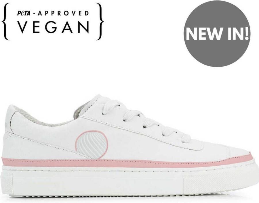 Komrads vegan sneakers APLS Maça Low Antique Rose Schoen uit duurzaam en gerecycleerd materiaal wit
