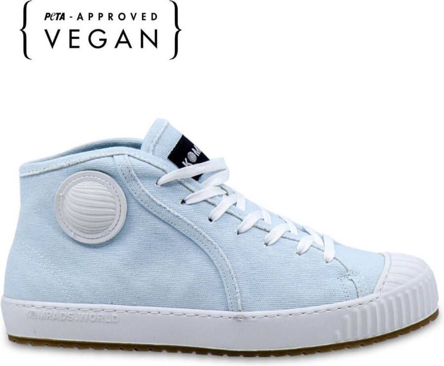 Komrads vegan sneakers ICNS Partizan Baby Blue- Schoen uit duurzaam en gerecycleerd materiaal Blauw