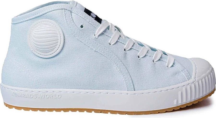 Komrads Sneaker ICNS Partizan Hoog Baby Blue Schoen uit gerecycled materiaal