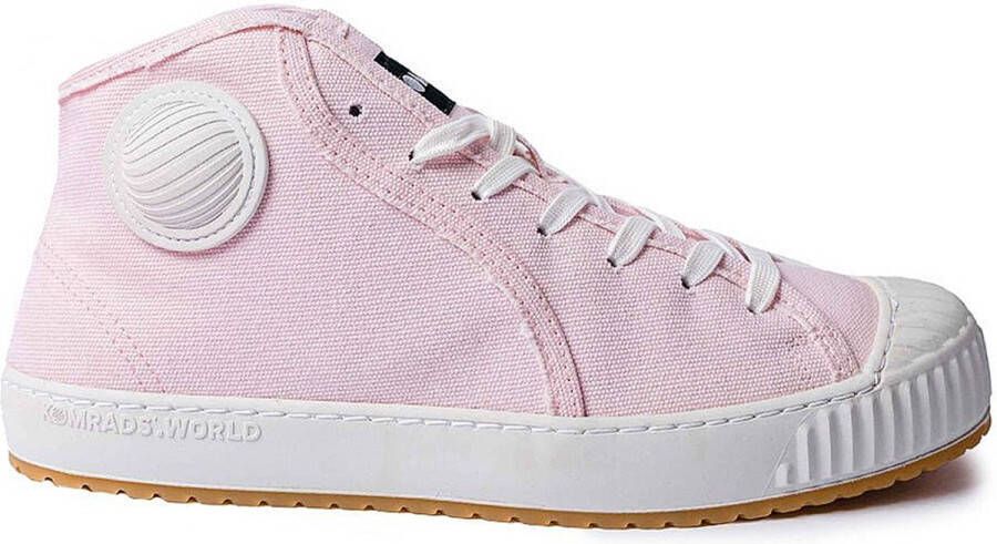 Komrads Sneaker ICNS Partizan Hoog Antique Rose Schoen uit gerecycled materiaal