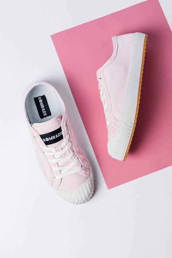 Komrads vegan sneakers ICNS Spartak Antique Rose Schoen uit duurzaam en gerecycleerd materiaal roze