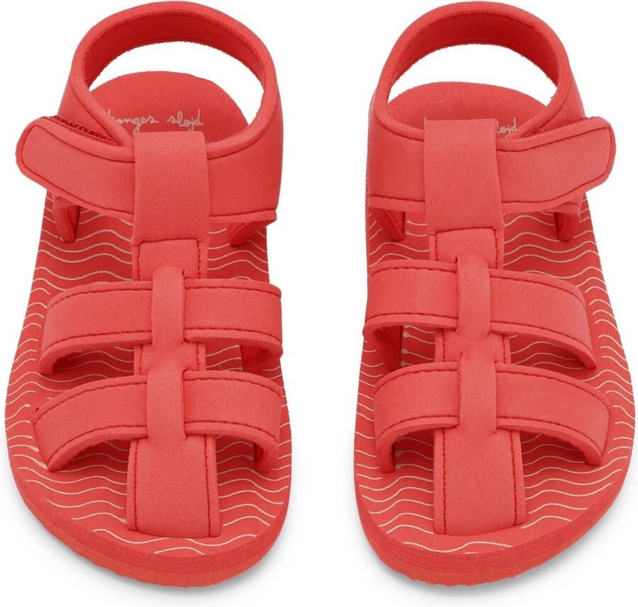 Konges Sløjd Konges Slojd Zomersandalen Fiery Red Kindersandaal Sandalen Rood