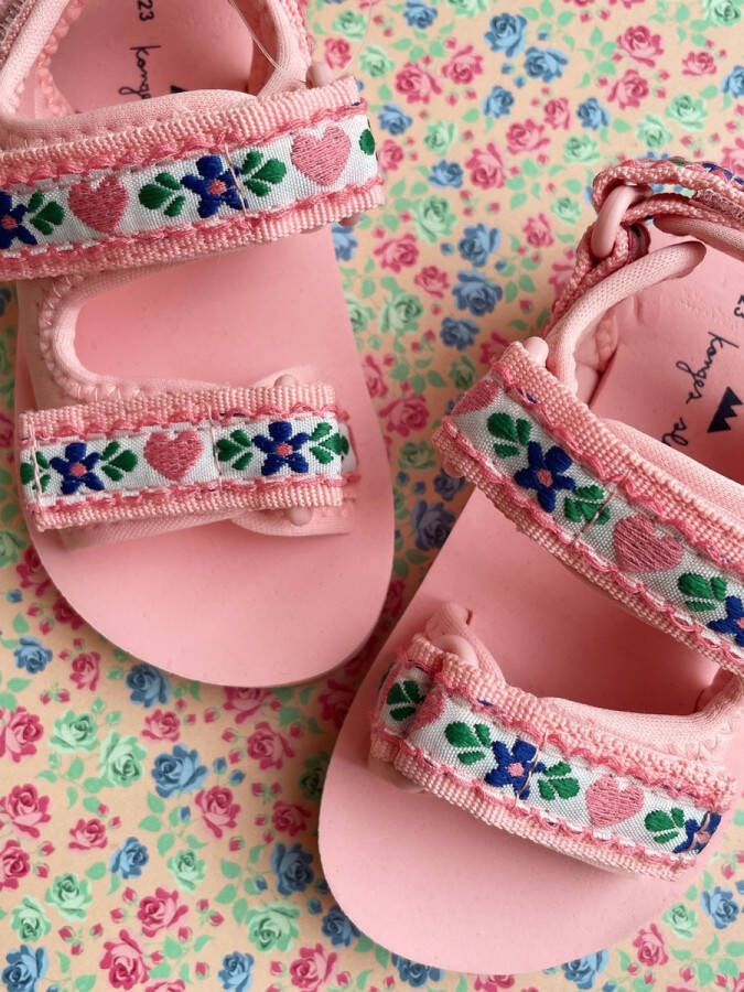 Konges Slöjd Konges Sløjd Sun Sandal Printed Zomersandalen Kindersandaal Peony