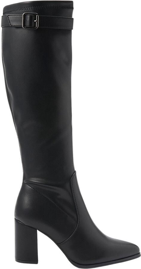 Koroshi Hoge haklaars met leerlook en gesp Hoge haklaars met leerlook en gesp