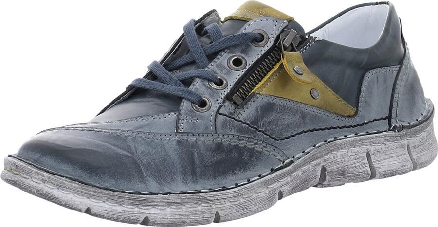 KRISBUT dames veterschoenen blauw