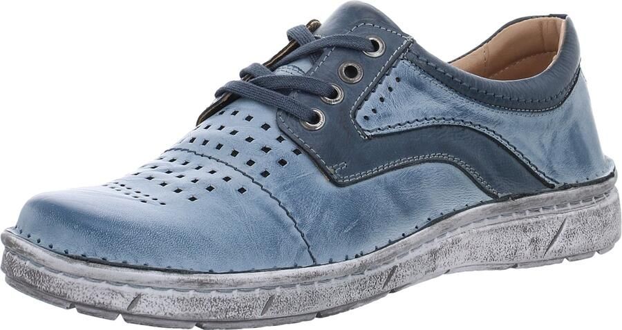 KRISBUT heren veterschoenen blauw