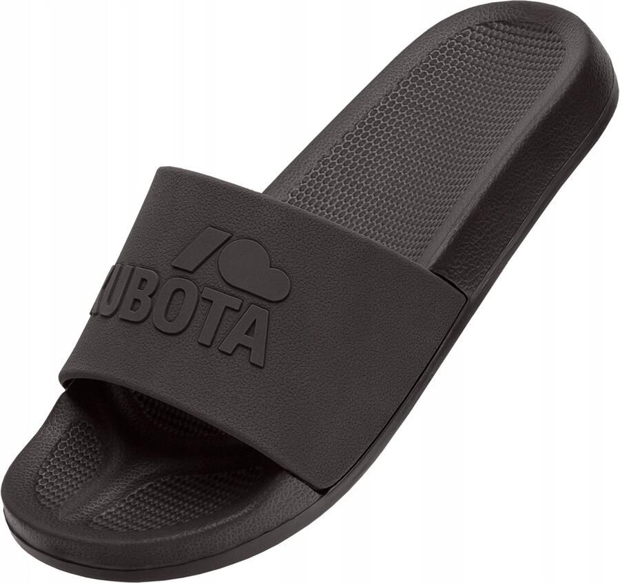 Kubota Strand- badschoen ' Men's Slip-On Dark Green Basic Plain Pool Slides' bruin