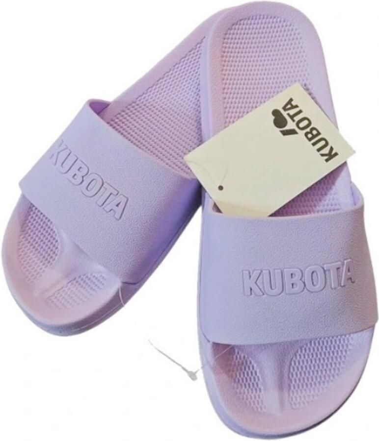 Kubota Dames Slippers Lichtpaars Antislip