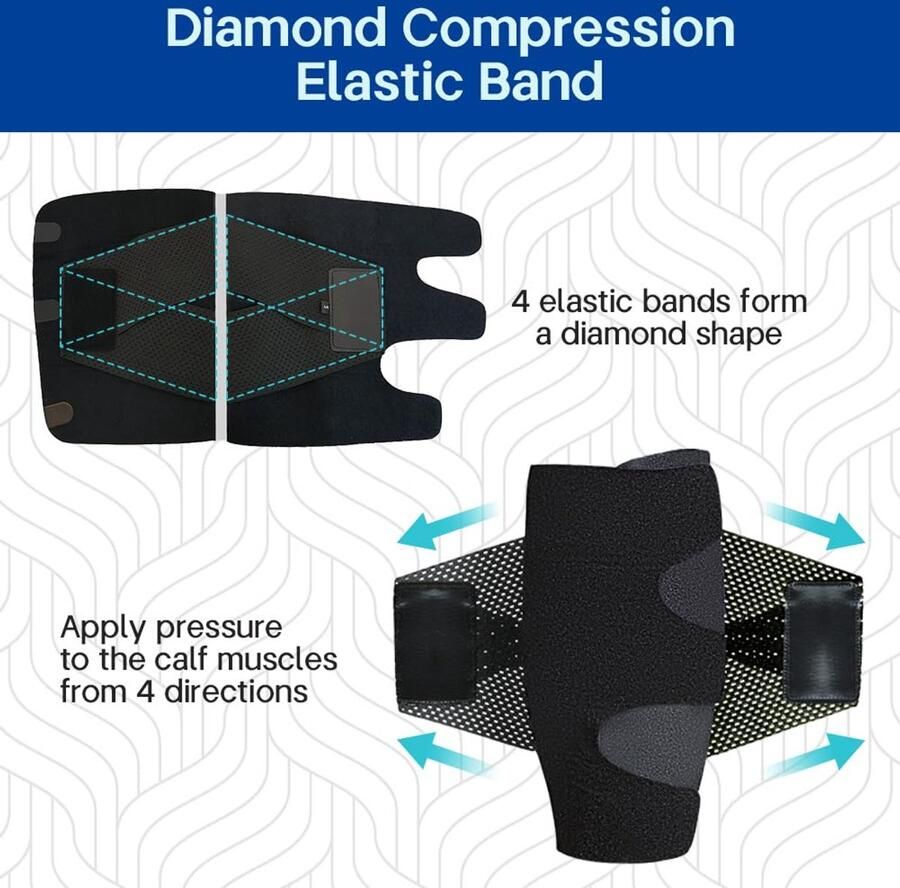 Kuitsteun spieropbouw kuitsteun voor nen en compressiemouwen voor kuiten verstelbaar elastische drukband voor krampen