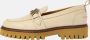 Kunoka EMMY loafer beige and white Loafers Dames Ivoor wit Bruin - Thumbnail 2
