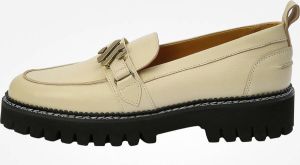 Kunoka EMMY loafer white Loafers Dames Wit Beige Zwart