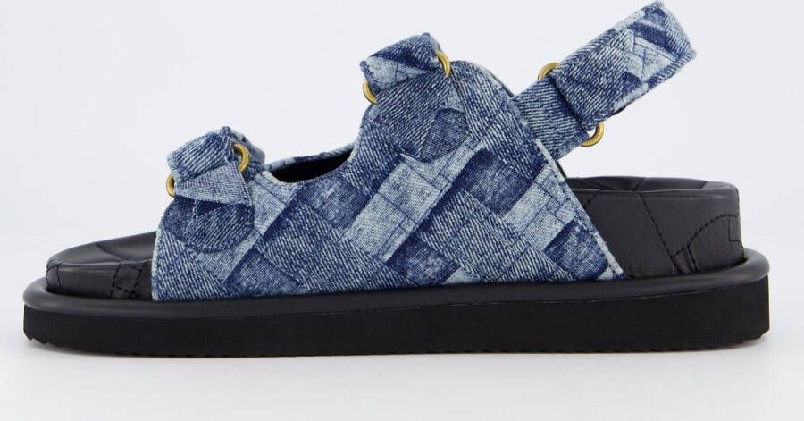 Kurt Geiger Orson sandaal van denim met quilt patroon