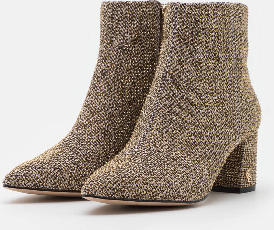 Kurt Geiger London Fabric Ankle Boot Enkellaarsjes Enkelboots met rits Dames Goud - Foto 3