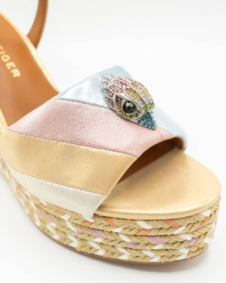 Kurt Geiger Stijlvolle Sleehak Sandalen voor Modebewuste Vrouwen Multicolor Dames