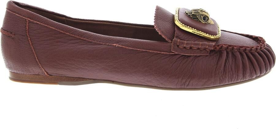 Kurt Geiger Dames Instappers & Ballerina's Pimlico Moccasin Wine Bordeaux