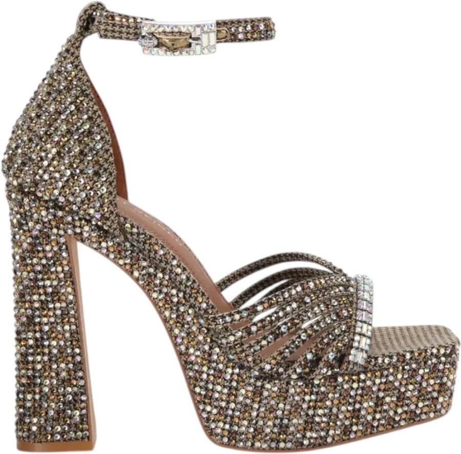 Kurt Geiger Dames Schoen Bruin 5850843609 Crystal Strap
