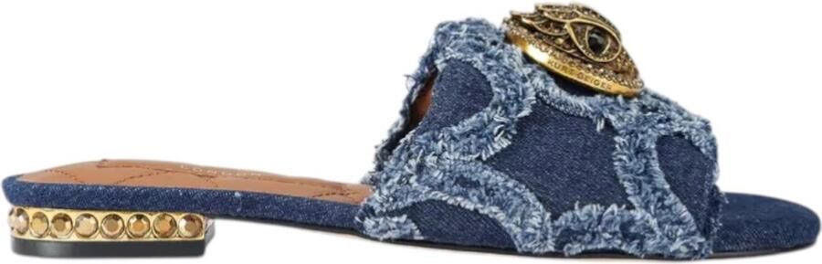 Kurt Geiger Dames Slipper Blauw 3416286669 86 Chelsea