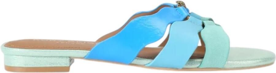 Kurt Geiger Dames Slipper Blauw 5595289129 89 Sun Wave