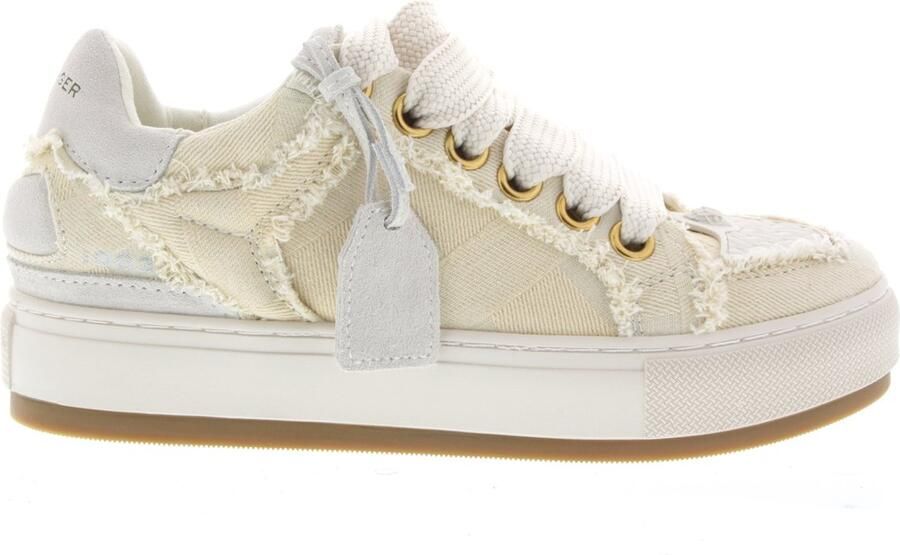 Kurt Geiger Dames Sneakers Southbank Tag White Denim Off White