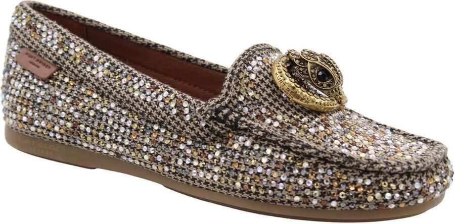 Kurt Geiger London Chelsea Moccasin Mocassins Dames Instappers Goudkleurig - Foto 6