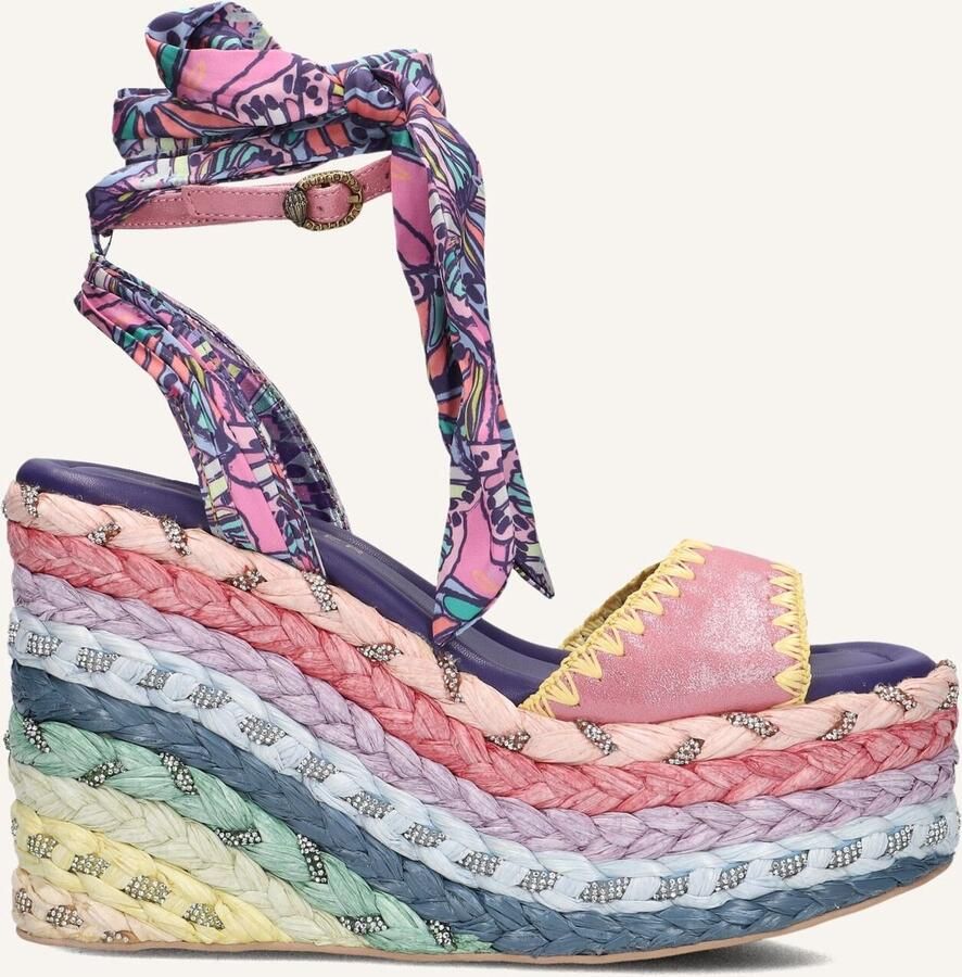 Kurt Geiger London Chelsea Scarf Wedge Sandalen Dames Multi