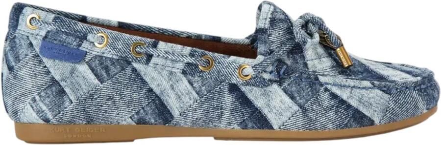 Kurt Geiger London Eagle Moccasin Mocassins Dames Instappers Blauw