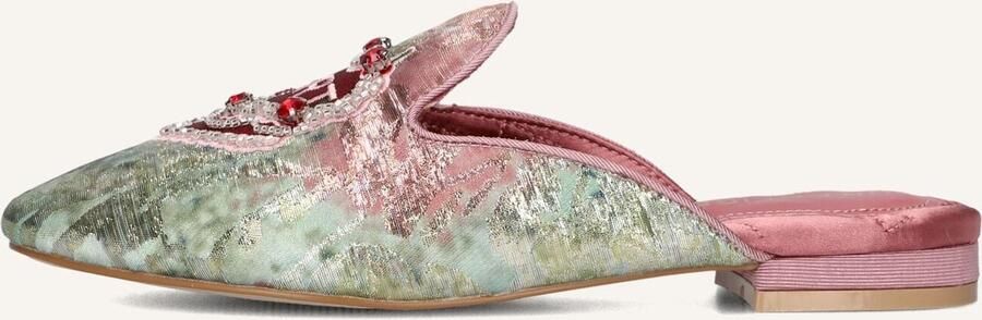 Kurt Geiger London Embroidered Slipper Slippers Dames Goudkleurig - Foto 6