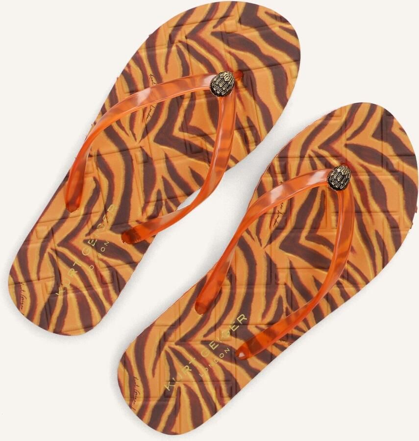 Kurt Geiger London Kensington Q Flip Flop Slippers Dames Oranje - Foto 5