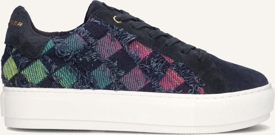 Kurt Geiger Blauwe Lage Plateau Sneakers Multicolor Dames