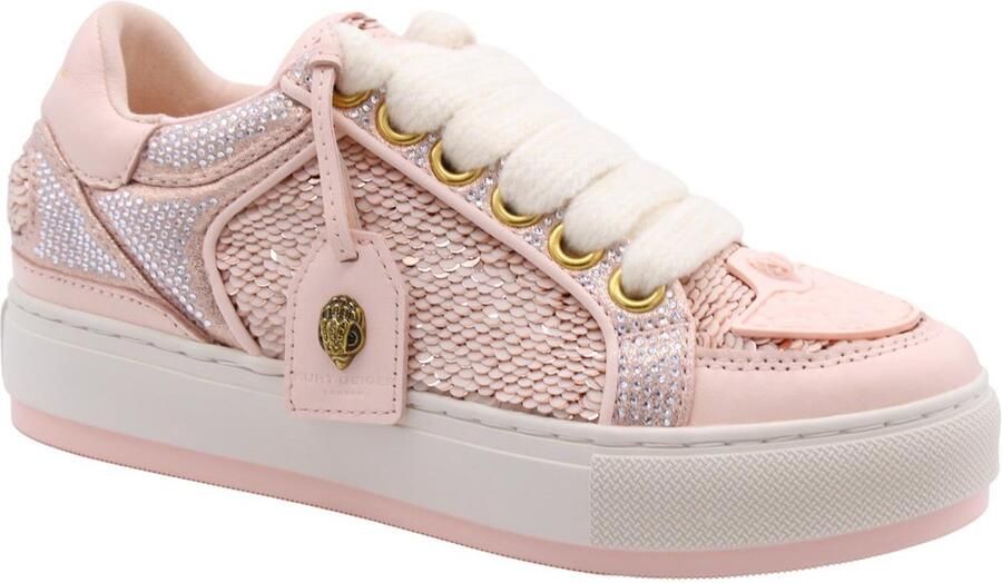 Kurt Geiger London Southbank Tag Sneakers Dames Roze - Foto 1