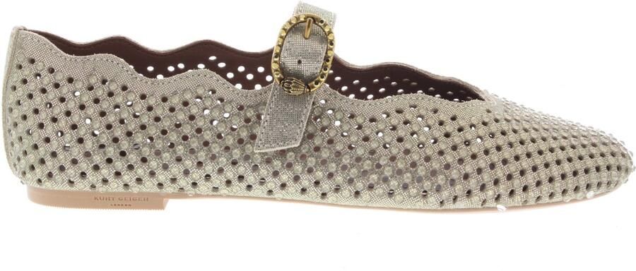 Kurt Geiger London Wavy Mayfair Ballet Flat Ballerina's Dames Goudkleurig - Foto 9