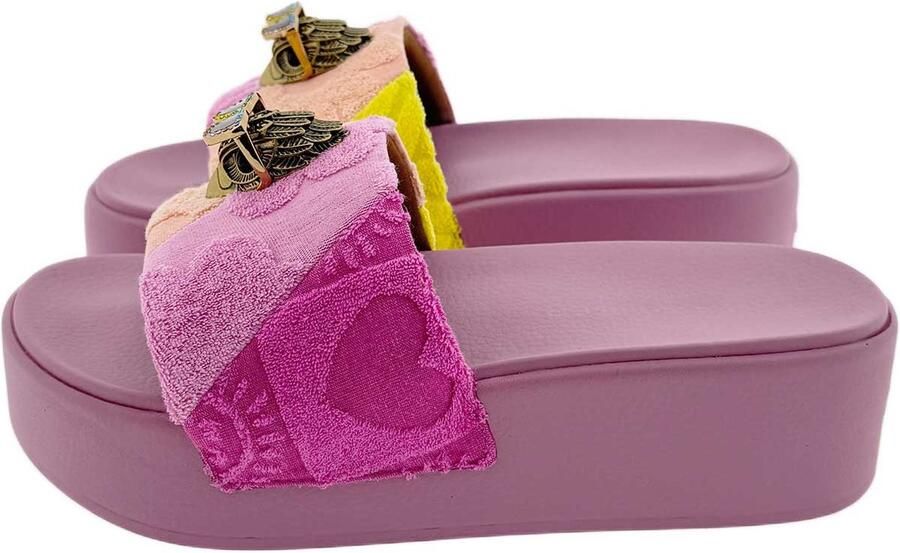 Kurt Geiger Meena Eagle Platform slipper roze