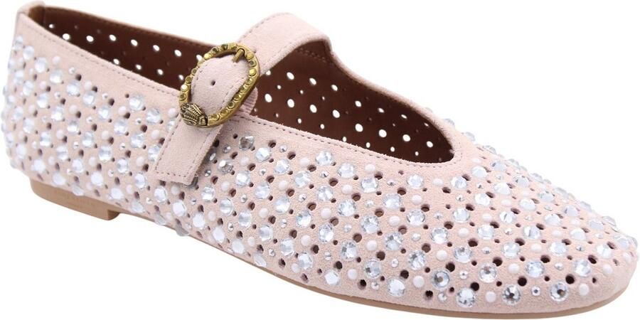 Kurt Geiger London Pom Moccasin Mocassins Dames Instappers Zilverkleurig - Foto 12