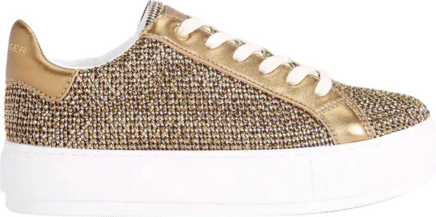 Kurt Geiger Laney sneaker met leren details en strass