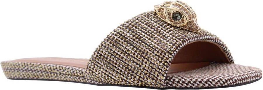 KURT GEIGER LONDON Slippers Dames Kensington Flat Maat: 42 Materiaal: Textiel Kleur: Beige - Foto 4