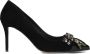 Kurt Geiger London Belgravia Stud Bow Hakken Dames Zwart - Thumbnail 2