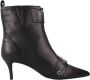 Kurt Geiger London Hackney Kitten Boot Enkellaarsjes Enkelboots met rits Dames Zwart - Thumbnail 4