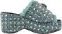 Kurt Geiger Blauwe Kristal Wig Sandalen Blue Dames - Thumbnail 1