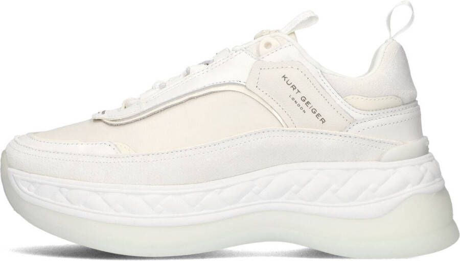 KURT GEIGER LONDON Lage Sneakers Dames Kensington Pump Sneaker Maat: 39 Materiaal: Leer Kleur: Wit