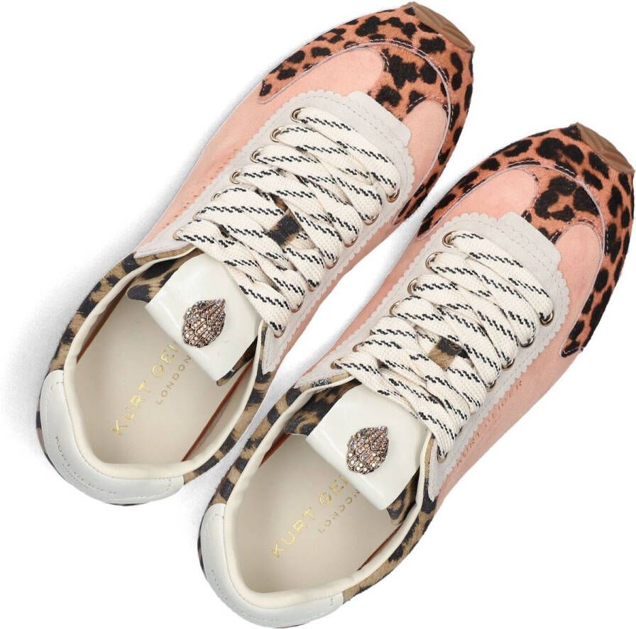Kurt Geiger London Kensington Runner Sneakers Leren Sneaker Dames Oranje